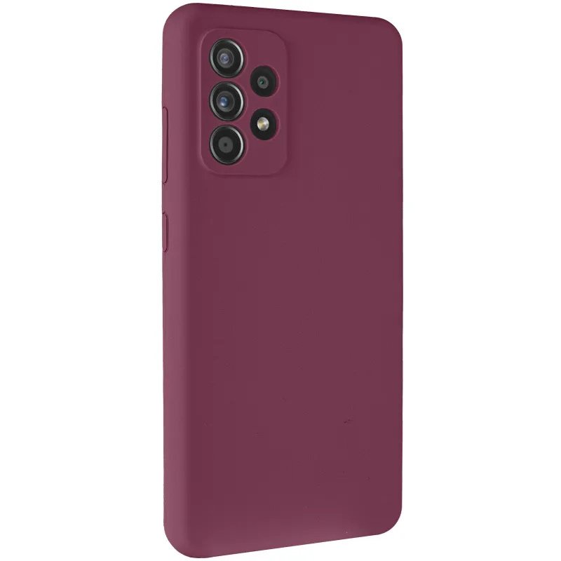 Чехол Silicone Case Lakshmi Premium з закритою камерою на Samsung Galaxy A52 4G / A52 5G – Бордовый / Plum. Фото 10 из 14