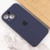Чехол Silicone Case с защитой камеры для Apple iPhone 13 (6.1") – Темно-синий / Midnight blue. Фото 4 из 4