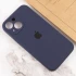 Чехол Silicone Case с защитой камеры для Apple iPhone 15 (6.1") – Темно-синий / Midnight blue. Фото 4 из 4