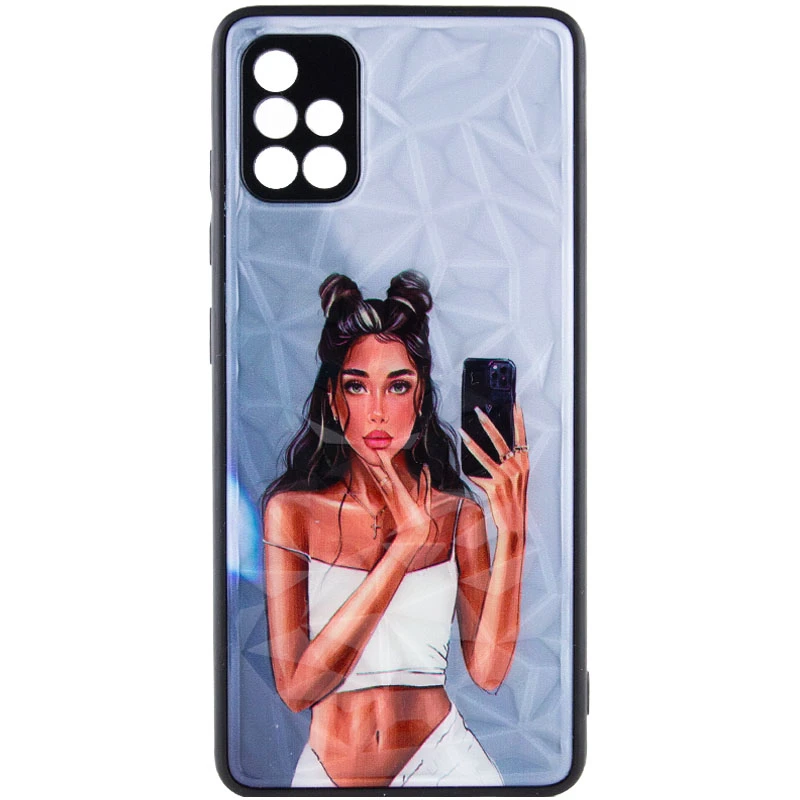 Скляний чохол Prisma Ladies на Samsung Galaxy A51 – Black in White. Фото 3 з 6