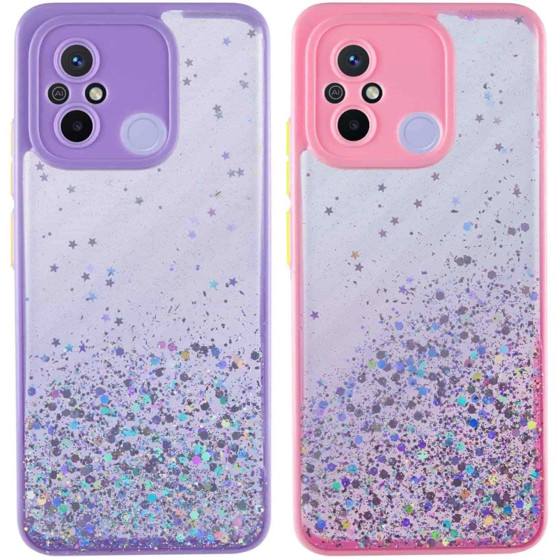 Чохол з блискітками та захистом камери на Xiaomi Redmi 12C / Poco C55 фото 2 з 2