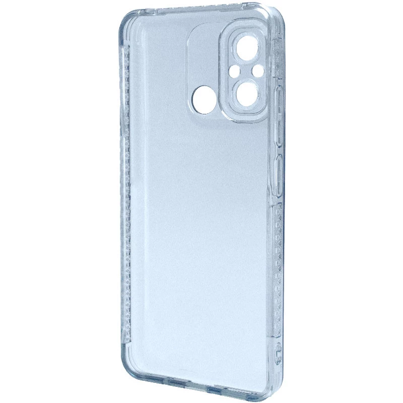 Силіконовий чохол з візерунком на Xiaomi Redmi 12C / Poco C55 – Блакитний. Фото 3 з 7