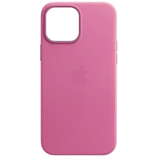 Шкіряний чохол Leather Case з MagSafe на Apple iPhone 14 (6.1") — Pollen