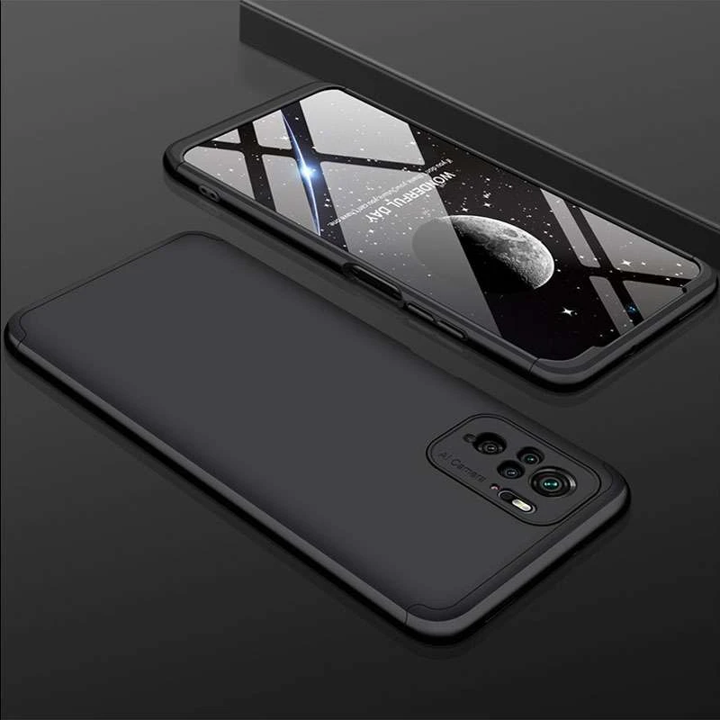 Чохол із захистом 360 градусів GKK на Xiaomi Redmi Note 10 / Note 10s – Чорний. Фото 2 з 2