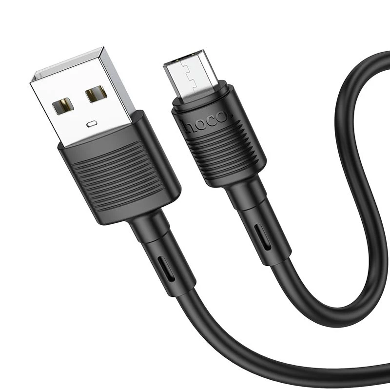 Дата кабель Hoco X83 Victory USB to MicroUSB (1m) – Black. Фото 2 з 6