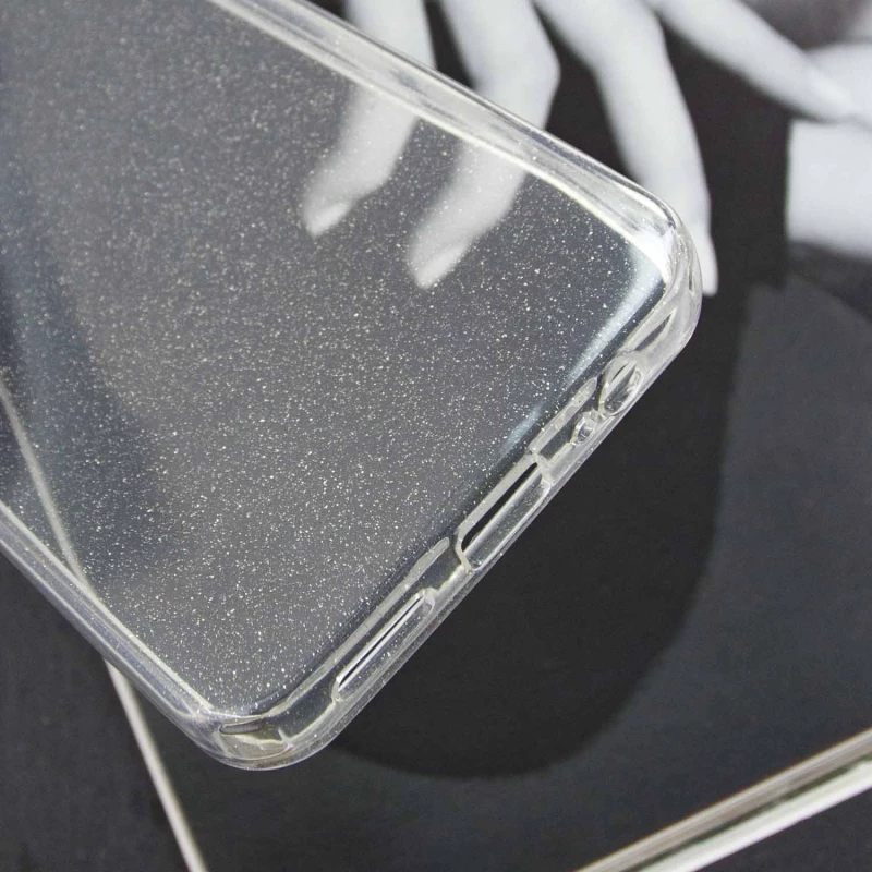 Прозрачный чехол с блестками Xiaomi Redmi Note 9 / Redmi 10X – Clear. Фото 6 из 8