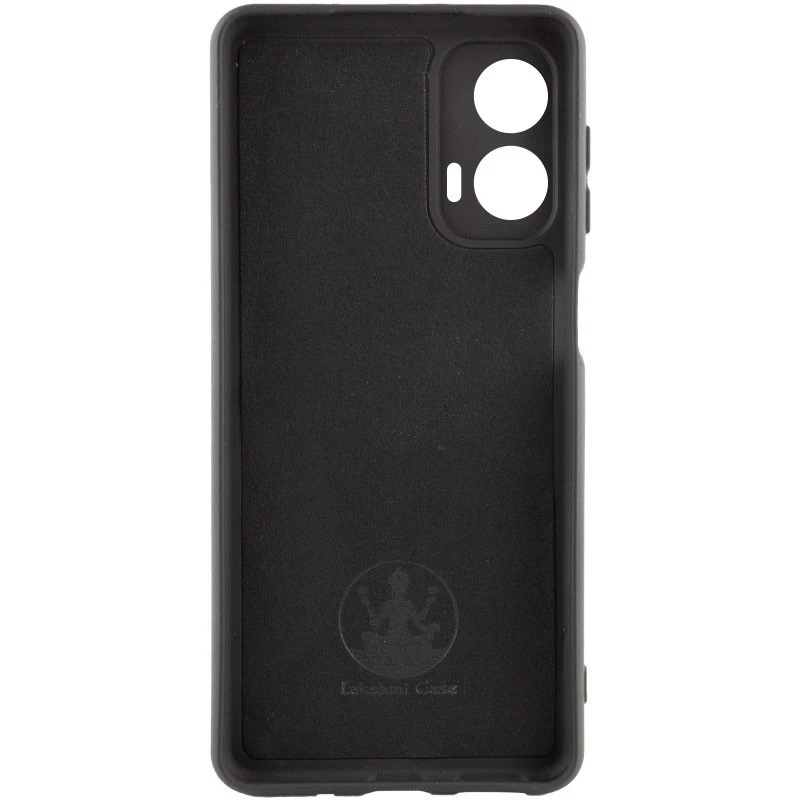 Чохол Silicone Case Lakshmi Plus з закритою камерою на Motorola Moto G85 – Чорний / Black. Фото 3 з 6