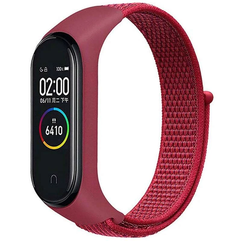 

Ремінець Nylon для Xiaomi Mi Band 5 (Червоний)