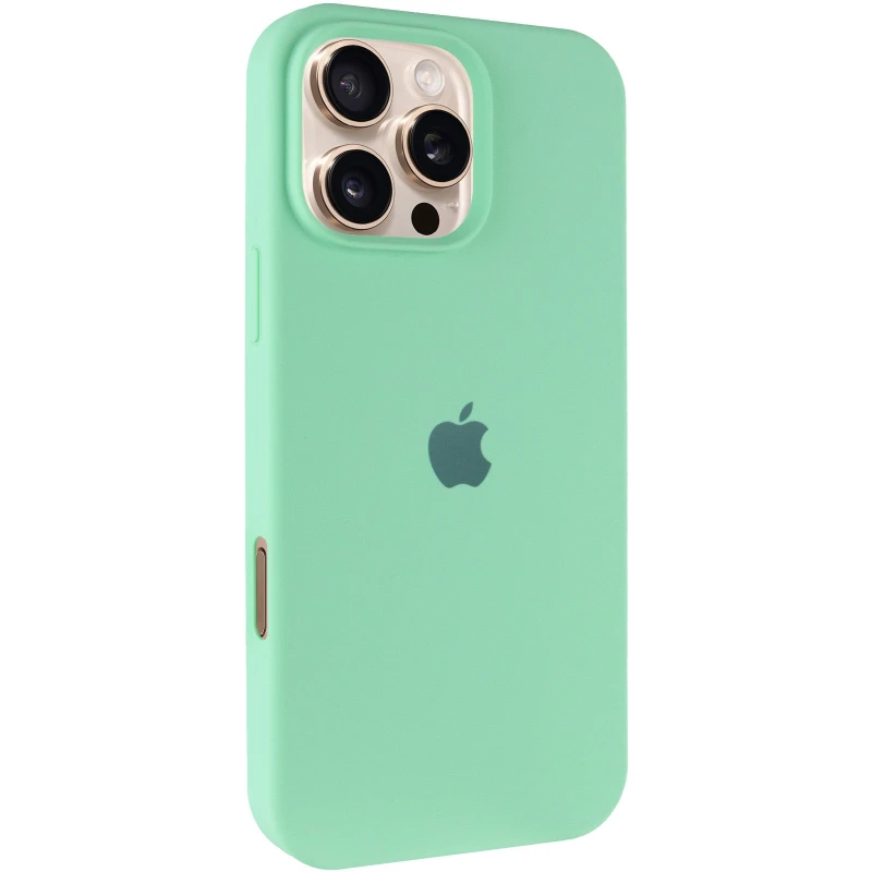Чехол Silicone Case с закрытым низом для Apple iPhone 16 Pro Max – Зеленый / Pistachio. Фото 1 из 11