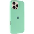 Чохол Silicone Case з закритим низом на Apple iPhone 16 Pro – Зелений / Pistachio. Фото 1 з 11