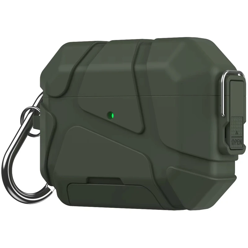 Ударостійкий футляр Titan Armor для навушників Airpods 4 – Green. Фото 1 з 1