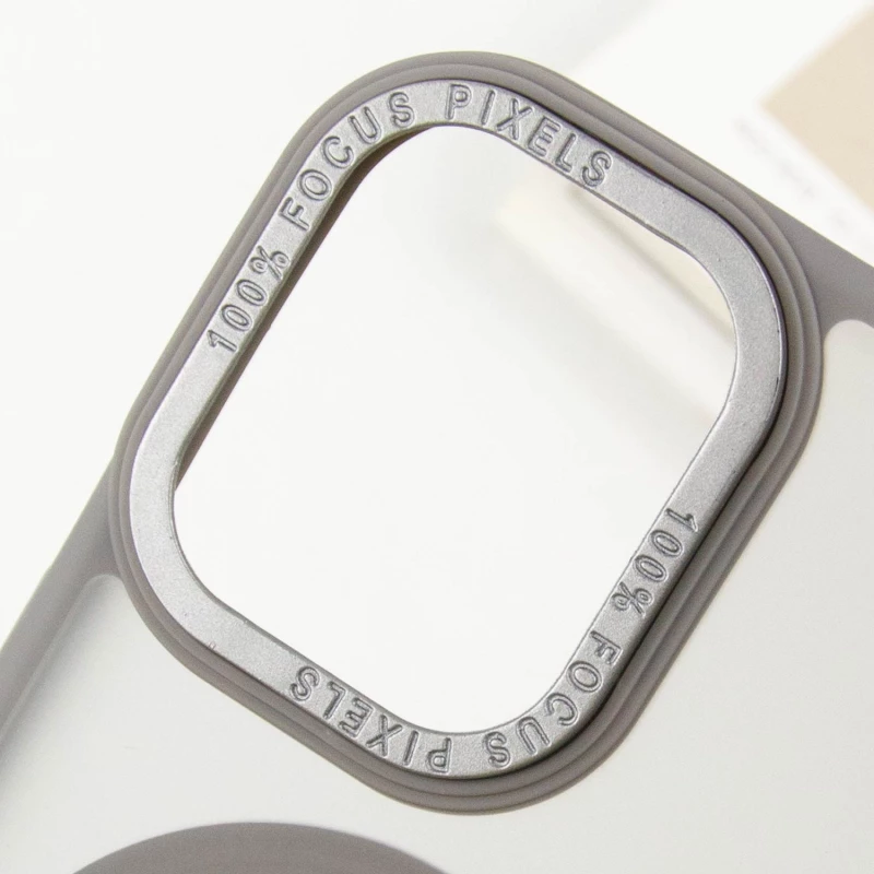 TPU+PC чохол Stand case для Apple iPhone 16 – Grey. Фото 6 з 7