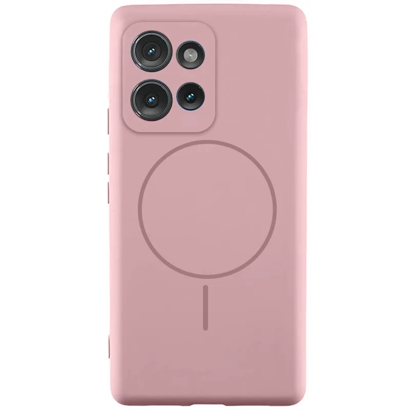 Чохол Silicone Cover Lakshmi Full Camera (AA) with Magnetic Fit для Motorola Edge 60 – Рожевий / Pink Sand. Фото 1 з 1
