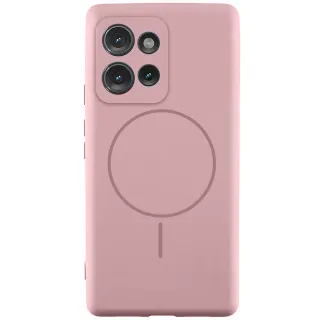 Чохол Silicone Cover Lakshmi Full Camera (AA) with Magnetic Fit для Motorola Edge 60 — Рожевий / Pink Sand