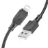 Дата кабель Hoco X101 Assistant USB to Lightning 2.4A (1m) – Black. Фото 4 из 5