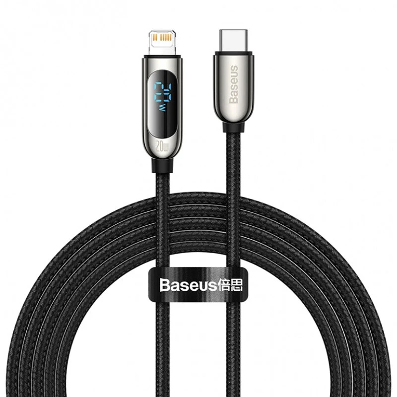 

Дата кабель Baseus Display Type-C to Lightning 20W (1m) (CATLSK-0) (Black)