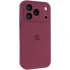 Чохол Silicone Case з захистом камери на Apple iPhone 17 Pro (6.3") – Бордовий / Plum. Фото 2 з 6