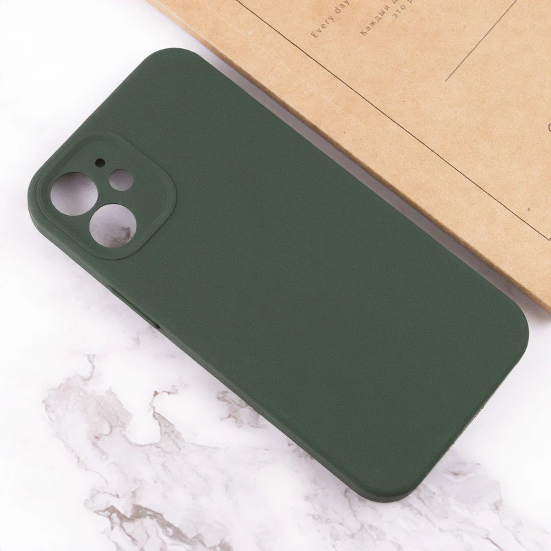 Чохол Silk Full Camera Protective (AA) NO LOGO для Apple iPhone 12 (6.1") – Зелений / Cyprus Green. Фото 4 з 4