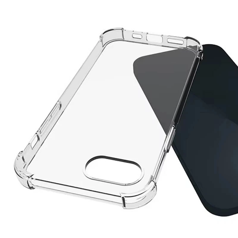 Ультратонкий силіконовий чохол GETMAN з критими бортами на Apple iPhone 17e (6.1") – Безбарвний (прозорий). Фото 7 з 7