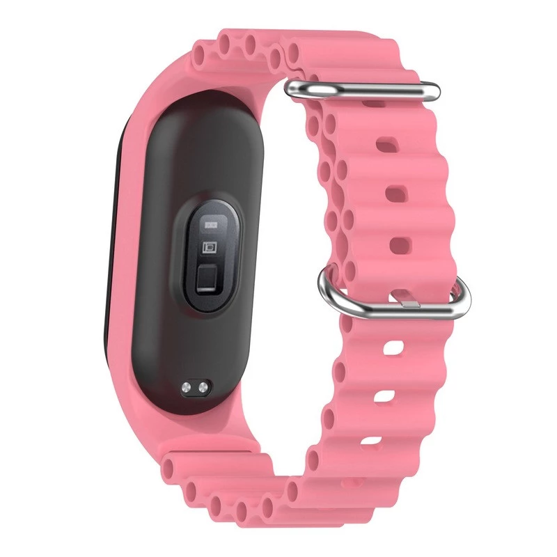 Ремінець Ocean Band для Xiaomi Mi Band 9/8 – Рожевий / Pink. Фото 5 з 10