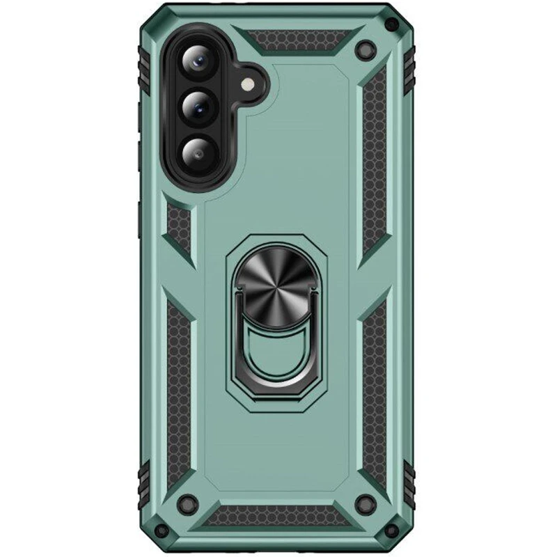 Протиударний чохол Serge Ring з кільцем на Samsung Galaxy A57 5G – Зелений. Фото 7 з 8