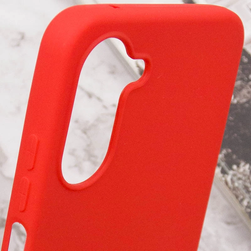 Кольоровий силіконовий чохол на Realme 10 4G – Червоний. Фото 5 з 6