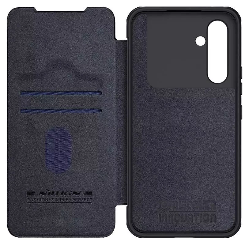 Кожаный чехол-книжка Nillkin Qin Pro Camshield для Samsung Galaxy S25+ – Черный. Фото 5 Кожаный чехол-книжка Nillkin Qin Pro Camshield для Samsung Galaxy S25+ – Черный. Фото 5 из 5