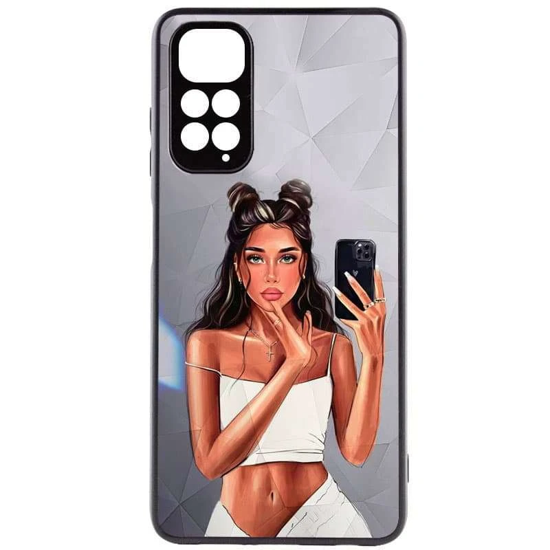 

Стеклянный чехол Prisma Ladies на Xiaomi Redmi Note 11 (Global) / Note 11S (Black in White)