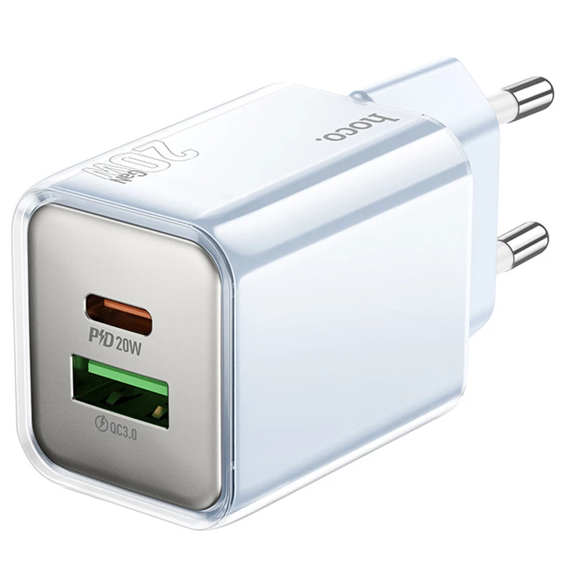 МЗП Hoco N46 Glorious PD20W+QC3.0 (1USB-A/1C) – Blue. Фото 2 з 6