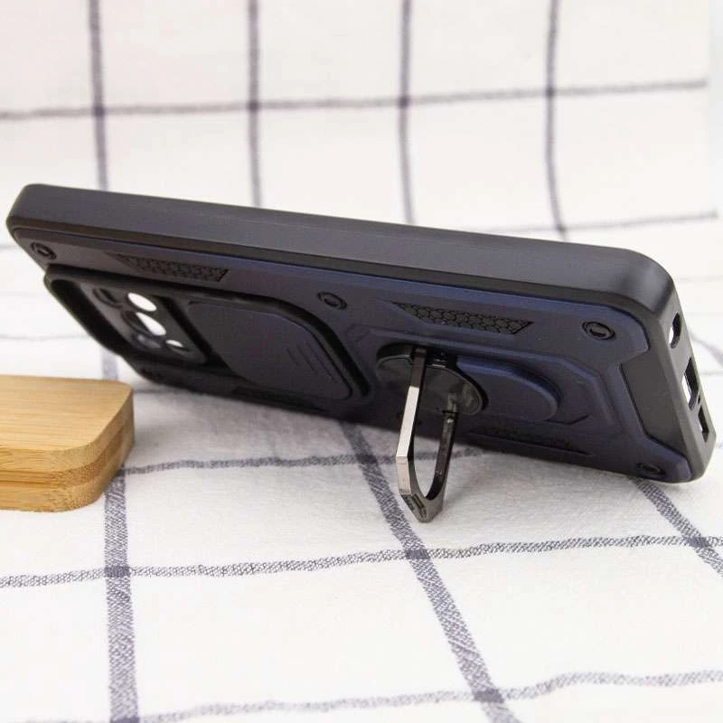 Ударопрочный чехол Serge Ring с защитой камеры для Xiaomi Poco X3 NFC / Poco X3 Pro – Синий. Фото 5 из 5