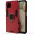 Протиударний чохол Transformer з кільцем на Samsung Galaxy A12 – Червоний / Dante Red. Фото 3 з 6