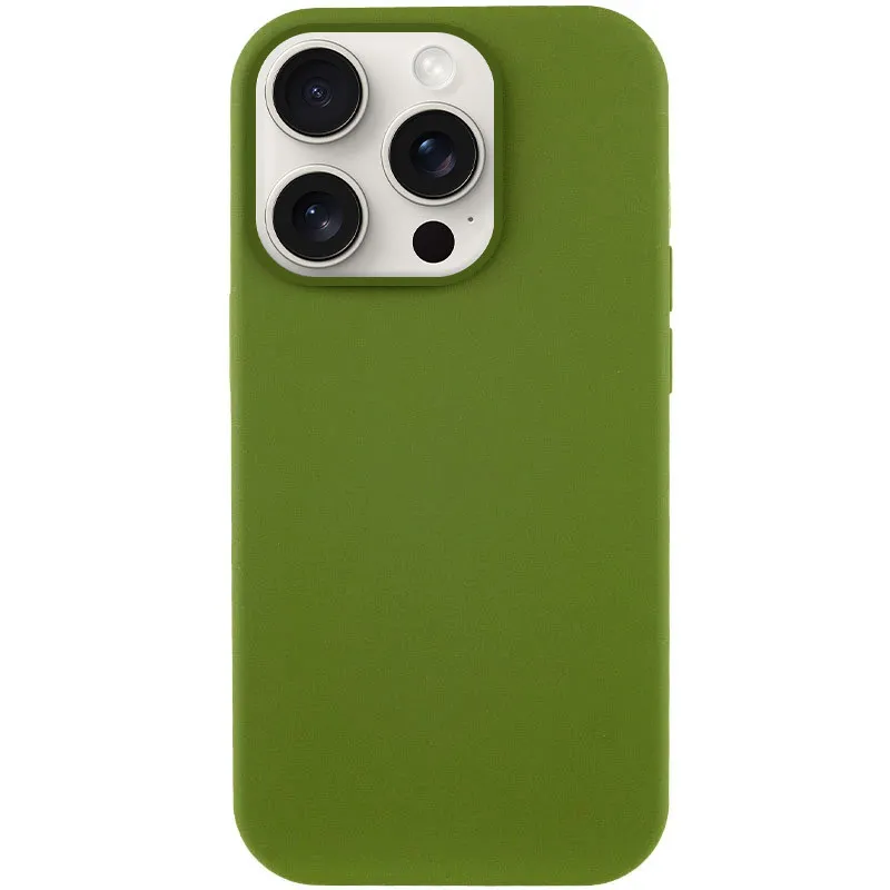Чехол Silk Full Protective (AA) NO LOGO для Apple iPhone 16 Pro Max – Зеленый / Dark Olive. Фото 3 из 20