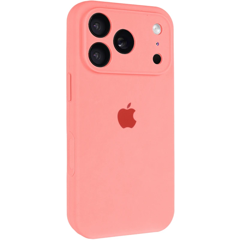 Чехол Silicone Case с защитой камеры для Apple iPhone 17 Pro Max (6.9") – Коралловый / Pink Orange. Фото 1 из 1