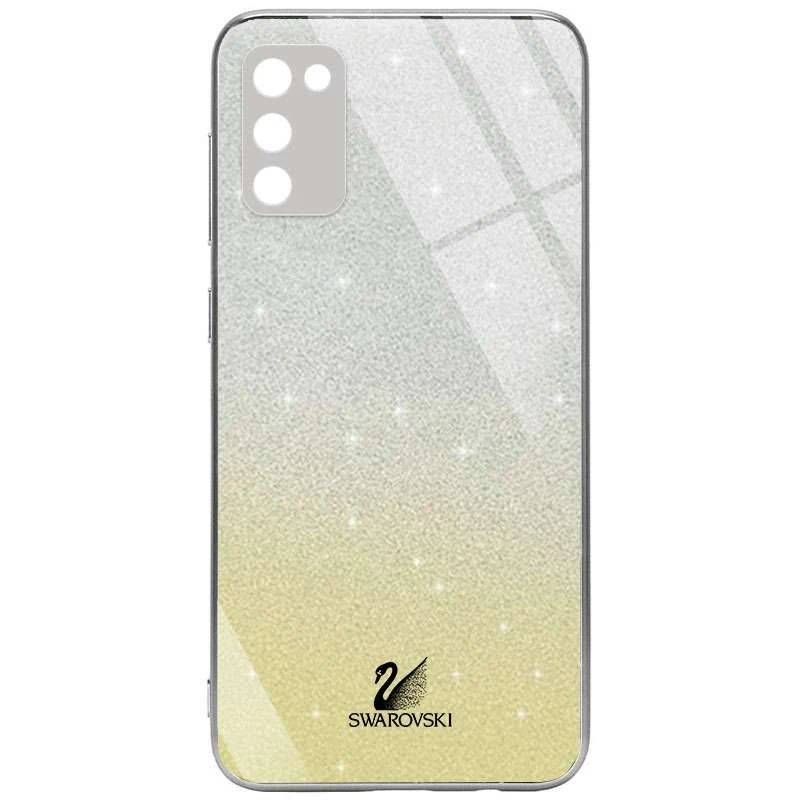

Скляний чохол Swarovski з закритою камерою на Samsung Galaxy A02s (Золотий)