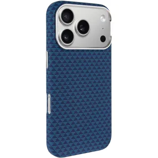 Чохол TPU+PC KVZV Triangular Pattern with Magnetic Fit для Apple iPhone 17 Pro (6.3") — Blue