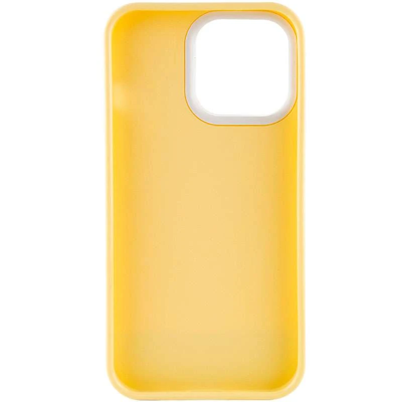 Двухцветный чехол Bichromatic для Apple iPhone 13 Pro (6.1") – Creamy-yellow / White. Фото 3 из 5