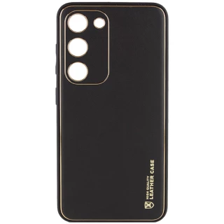 Шкіряний чохол Xshield на Samsung Galaxy S23 FE — Чорний / Black