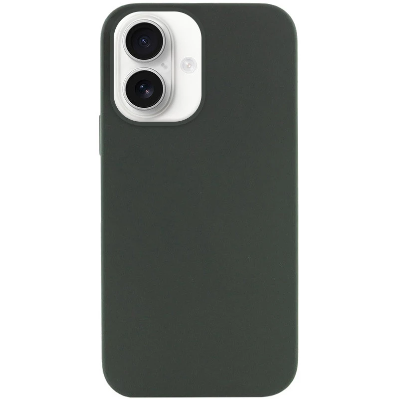 Чехол с закрытым низом Silicone Case для Apple iPhone 16 Plus – Зеленый / Cyprus Green. Фото 2 из 4