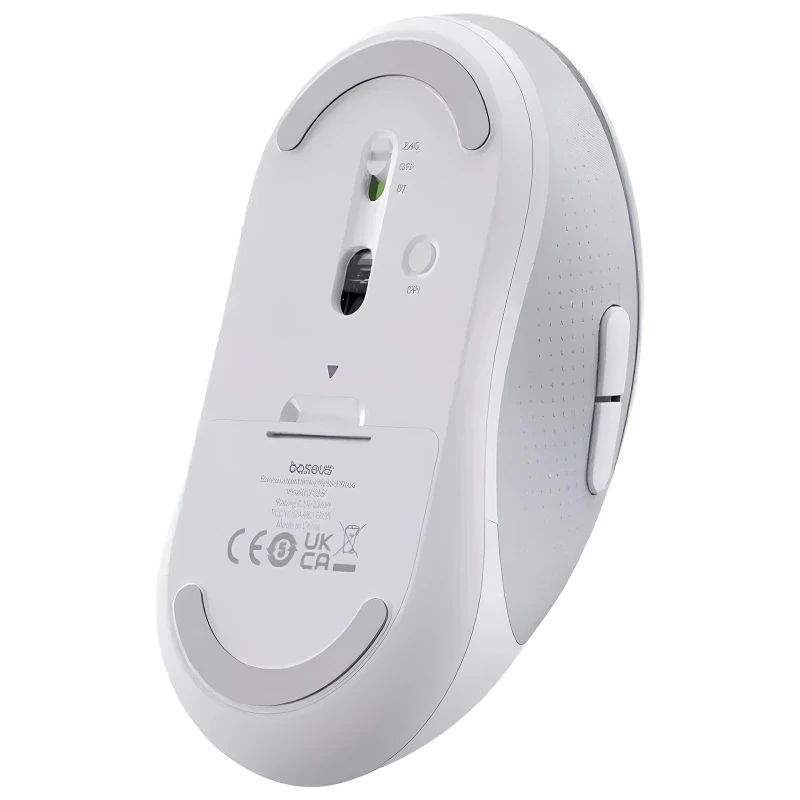 Мышь беспроводная Baseus F02 Ergonomic Bluetooth (B010555) – Moon White. Фото 4 из 5