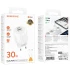 СЗУ Borofone BA94A Lustrous PD30W+QC3.0 (1USB-A/1C) + кабель Type-C to Lightning – White. Фото 5 из 5
