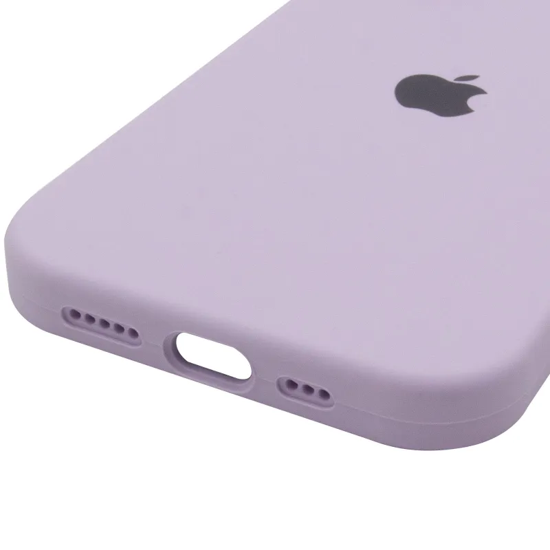 Чехол Silicone Case с закрытым низом для Apple iPhone 17 (6.3") – Сиреневый / Lilac. Фото 6 из 6