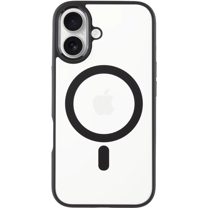 TPU+PC чохол Blueo Skin Friendly Frosted with MagSafe для Apple iPhone 16 – Чорний / Black. Фото 1 з 6