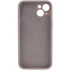 Чохол Silk Full Camera Protective (AA) NO LOGO для Apple iPhone 13 (6.1") – Сірий / Lavender. Фото 2 з 3