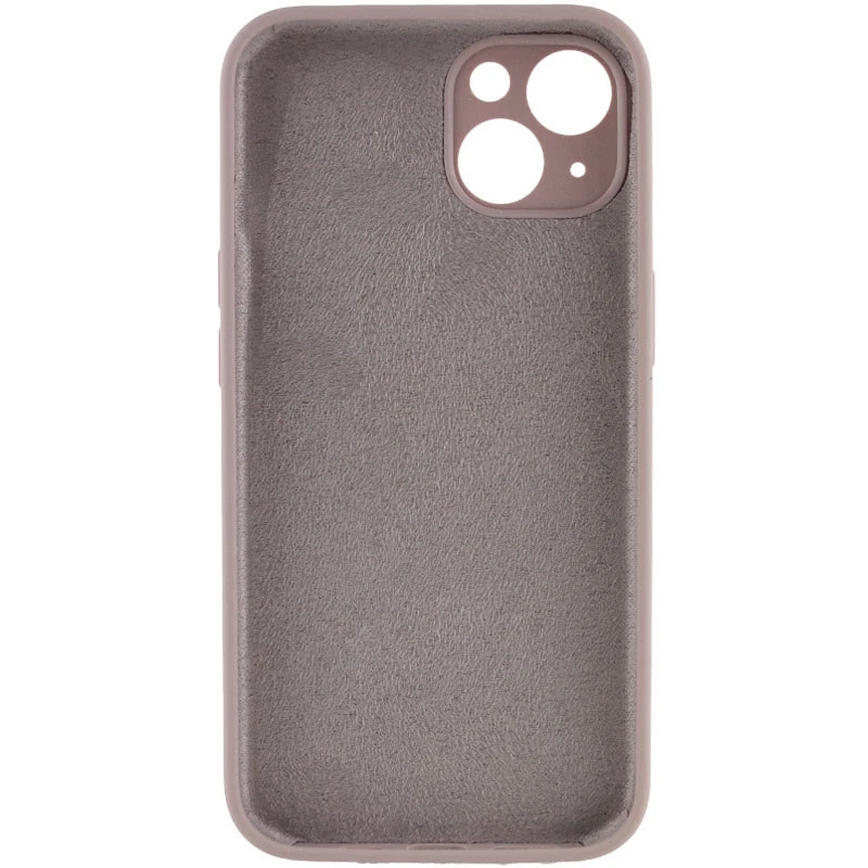 Чохол Silk Full Camera Protective (AA) NO LOGO для Apple iPhone 15 (6.1") – Сірий / Lavender. Фото 2 з 3