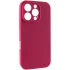 Чехол Silk Full Camera Protective (AA) NO LOGO для Apple iPhone 16 Pro Max – Красный / Rose Red. Фото 1 из 7