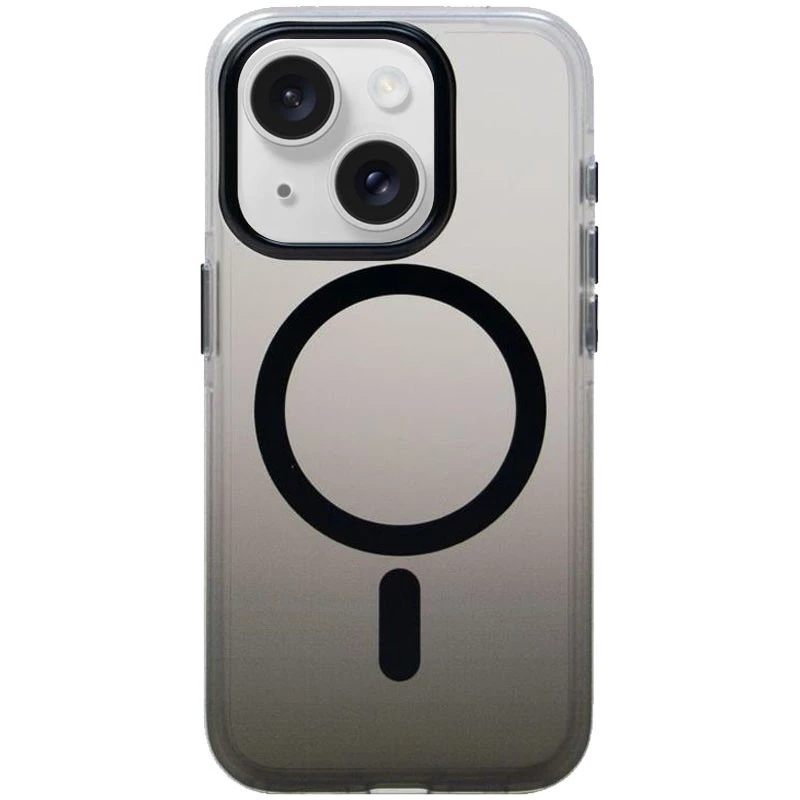 Чехол TPU+PC Shadow with MagSafe для Apple iPhone 15 (6.1") – Black. Фото 2 из 6