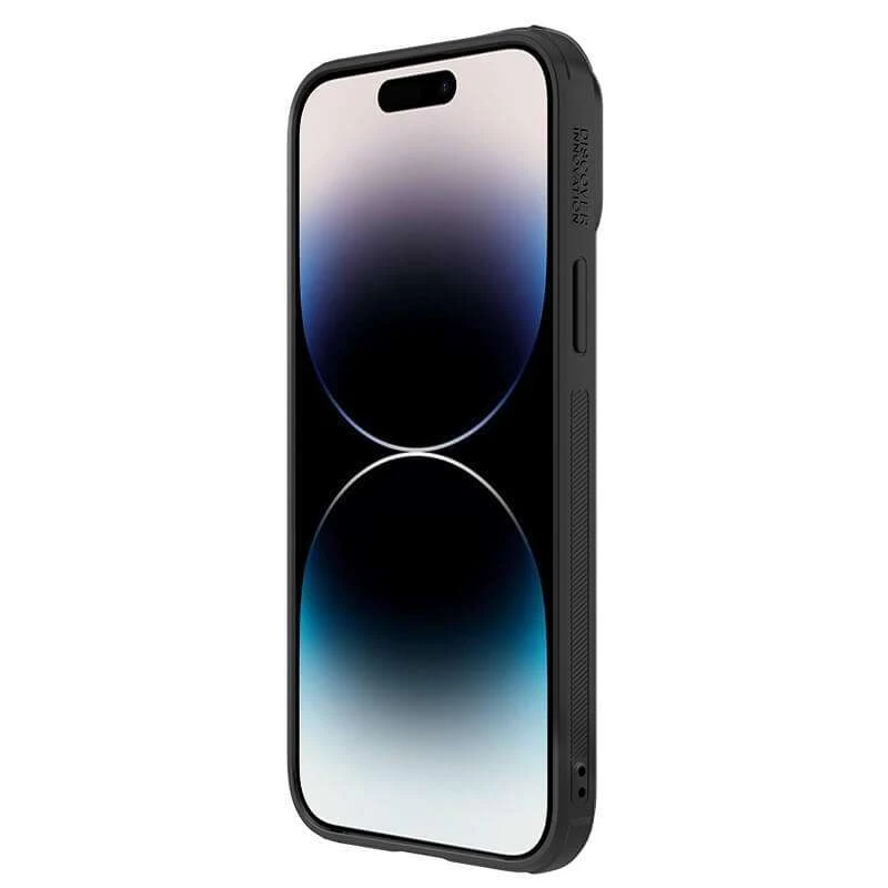 Карбована накладка Nillkin Synthetic Fiber S на Apple iPhone 14 Pro (6.1") – Black. Фото 5 з 6