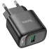МЗП Hoco C140A Smart QC3.0 (1USB/3A) – Black. Фото 3 з 6