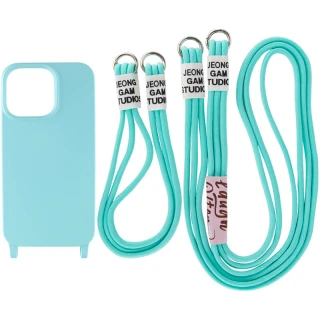 Чехол TPU two straps California для Apple iPhone 13 Pro Max (6.7") — Бирюзовый / Marine Green