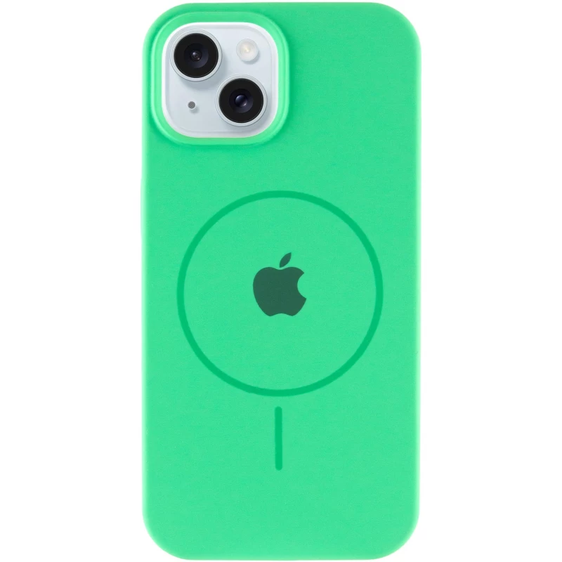 Чохол Silicone Armor Max with MagSafe для Apple iPhone 14 Plus (6.7") – Зелений / Spearmint. Фото 3 з 6